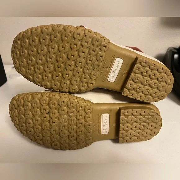 LL Bean Women’s Duck Boots Size 8M Red/White USA Made Limited Edition - Picture 6 of 6